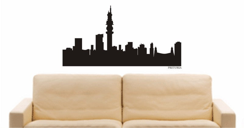 WANDTATTOO e689 Skyline Stadt - Pretoria (South Africa) Design 1