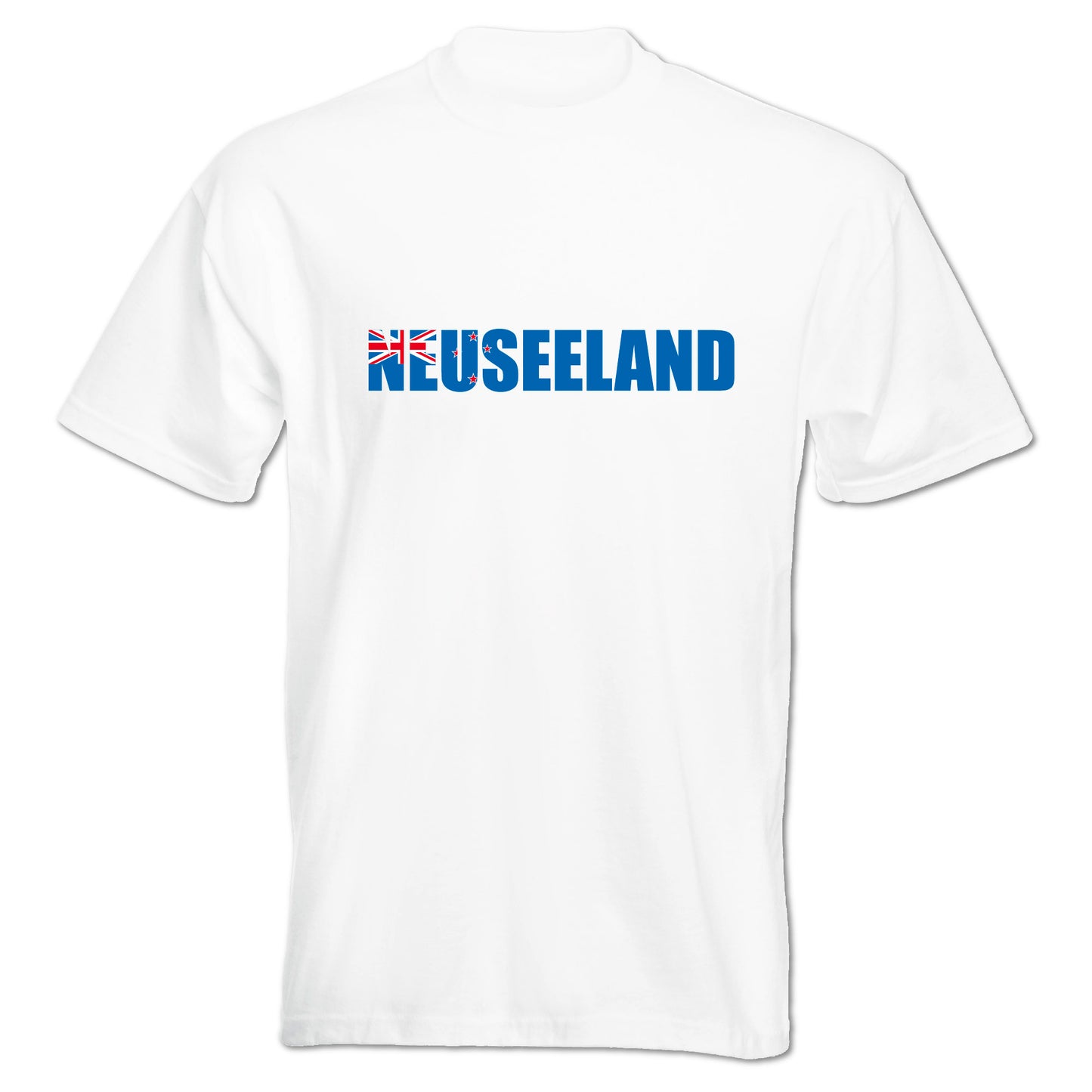 INDIGOS UG - T-Shirt Herren - Neuseeland - Schriftzug - Fussball