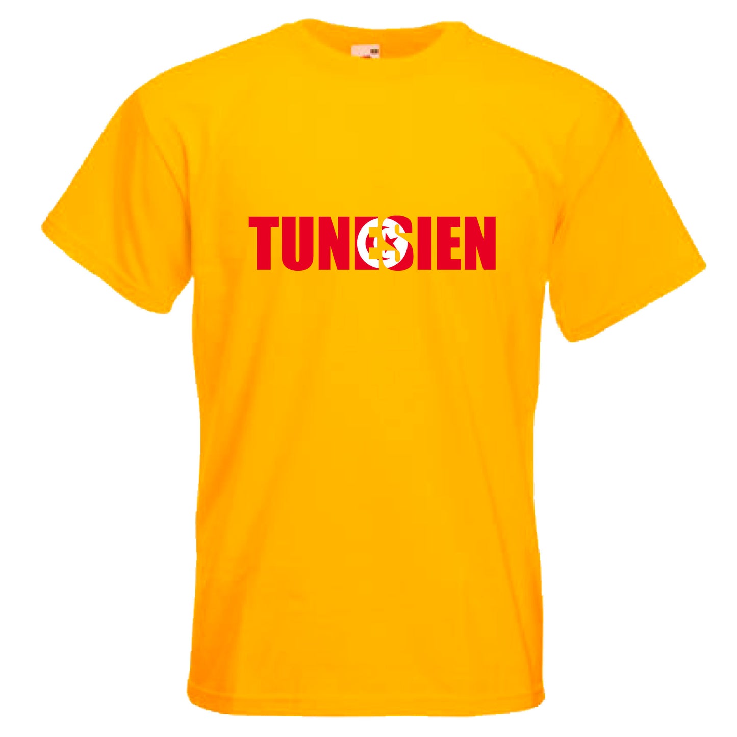 INDIGOS UG - T-Shirt Herren - Tunesien - Schriftzug - Fussball