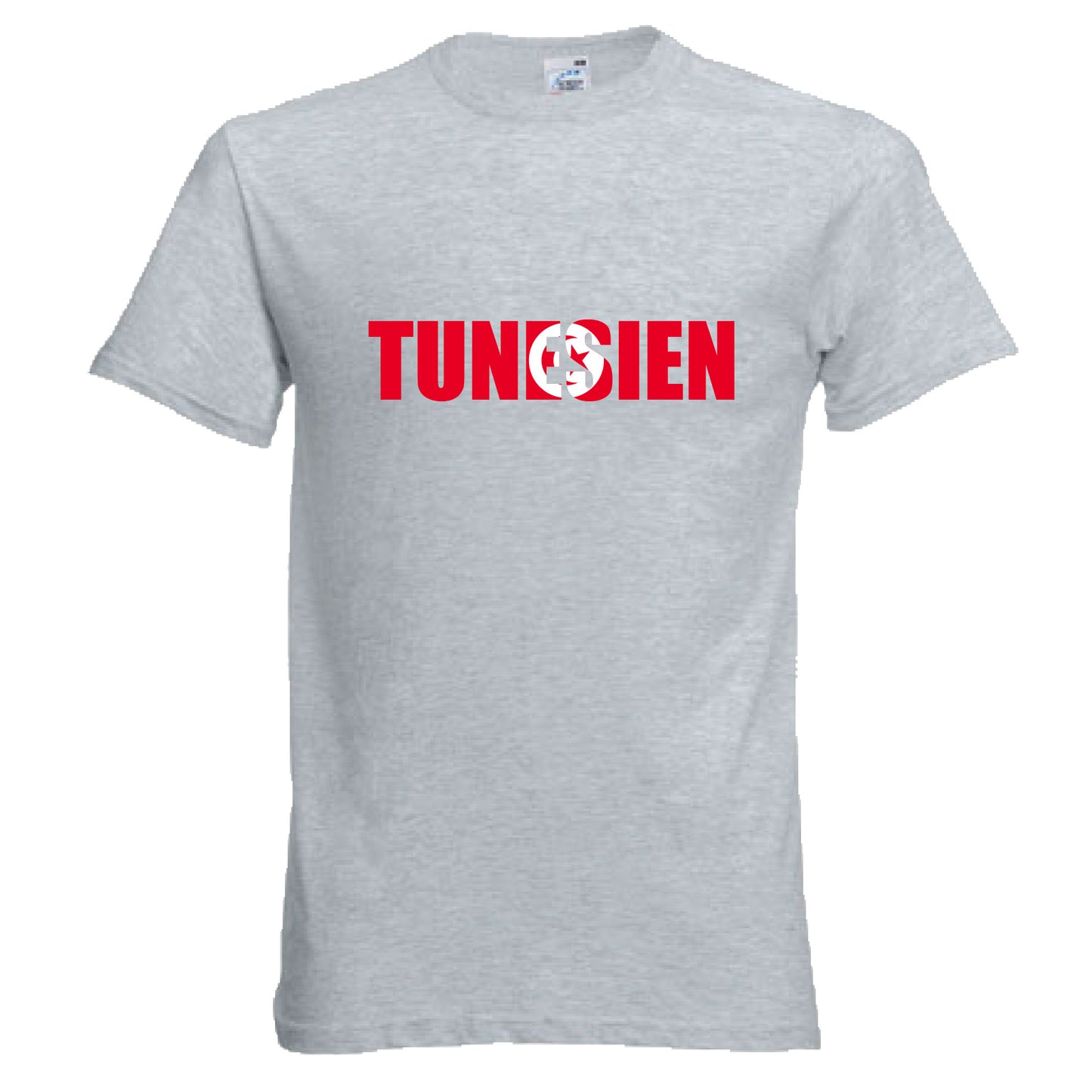 INDIGOS UG - T-Shirt Herren - Tunesien - Schriftzug - Fussball