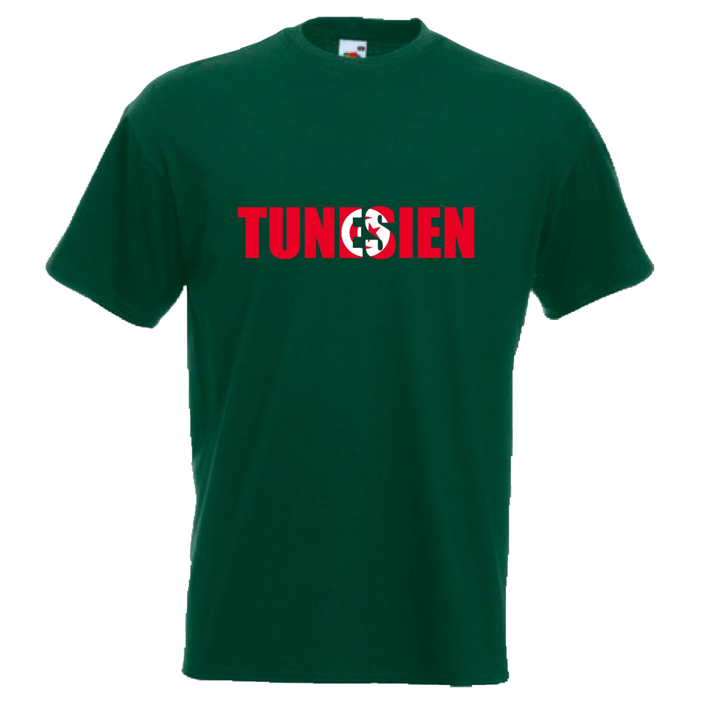 INDIGOS UG - T-Shirt Herren - Tunesien - Schriftzug - Fussball