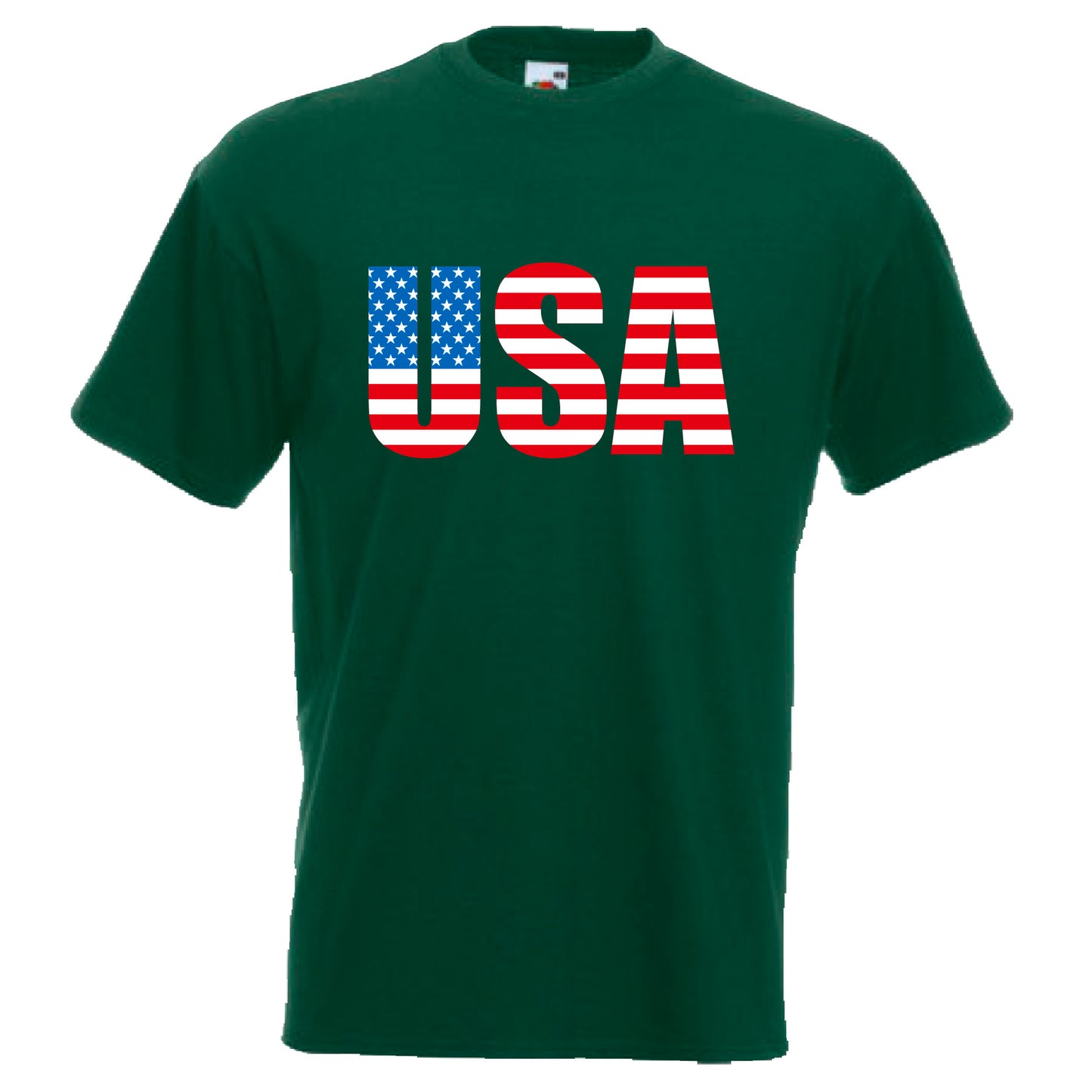 INDIGOS UG - T-Shirt Herren - USA - Schriftzug - Fussball