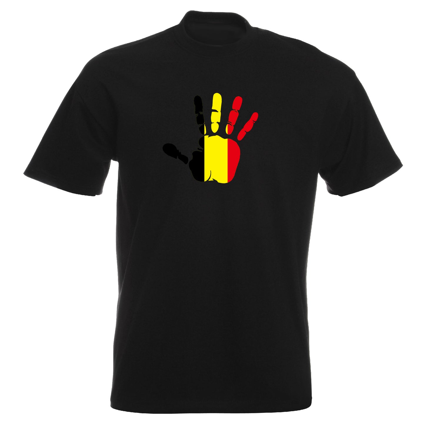 INDIGOS UG - T-Shirt Herren - Belgien - Hand - Fussball