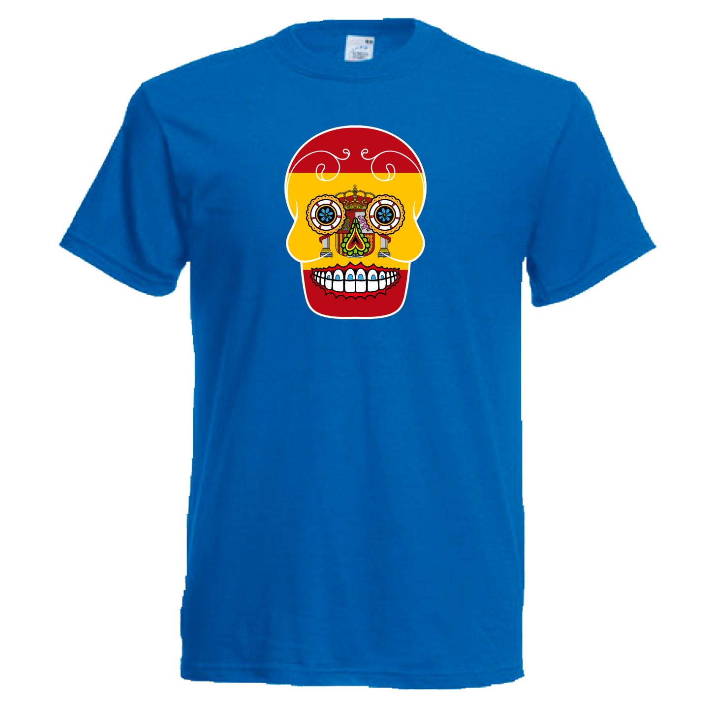 INDIGOS UG - T-Shirt Herren - Spanien - Skull - Fussball