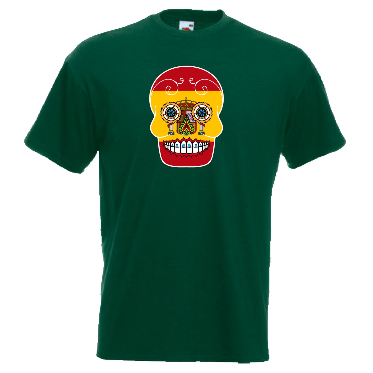 INDIGOS UG - T-Shirt Herren - Spanien - Skull - Fussball