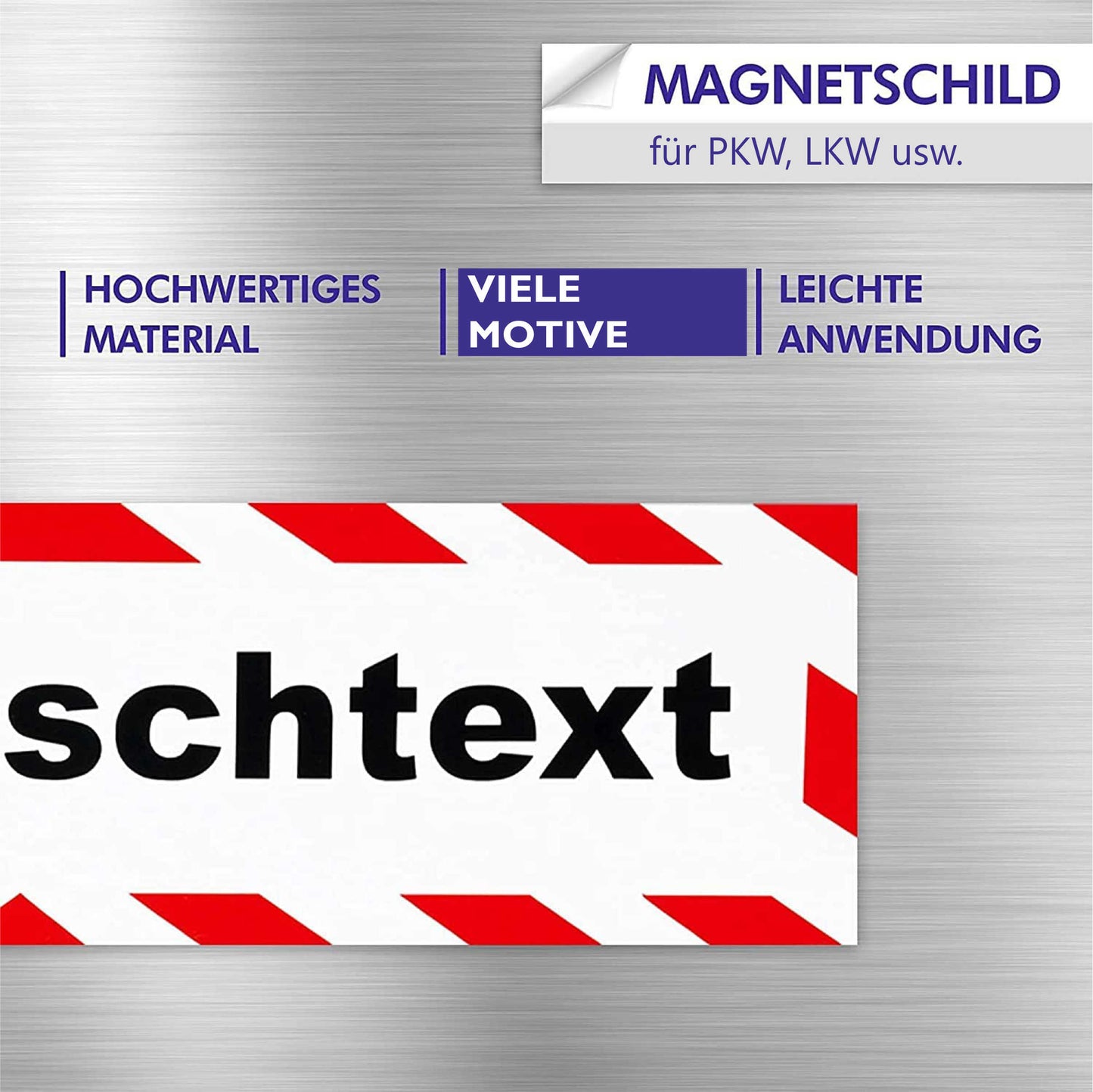 Magnetschild - Fahrschule - Magnetfolie für Auto - LKW - Truck - Baustelle - Firma