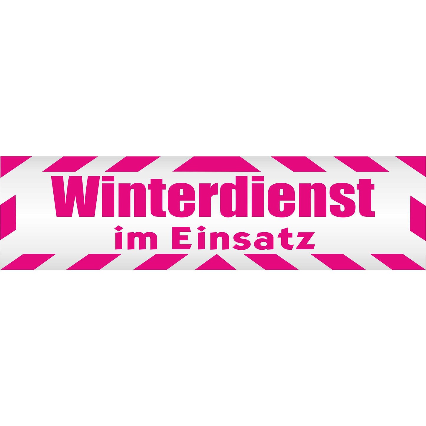 Magnetschild - Winterdienst im Einsatz - Magnetfolie für Auto - LKW - Truck - Baustelle - Firma