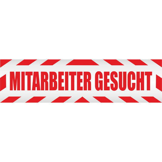 Magnetschild - Mitarbeiter gesucht - Magnetfolie für Auto - LKW - Truck - Baustelle - Firma