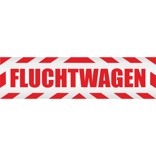 Magnetschild - Fluchtwagen - Magnetfolie für Auto - LKW - Truck - Baustelle - Firma