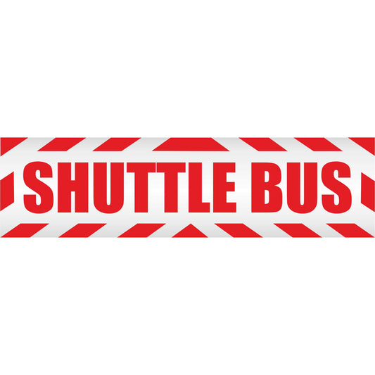 Magnetschild - Shuttle Bus - Magnetfolie für Auto - LKW - Truck - Baustelle - Firma