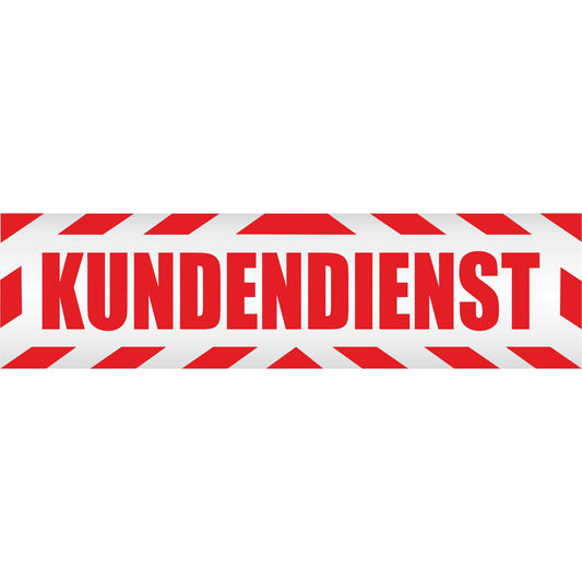 Magnetschild - Kundendienst - Magnetfolie für Auto - LKW - Truck - Baustelle - Firma