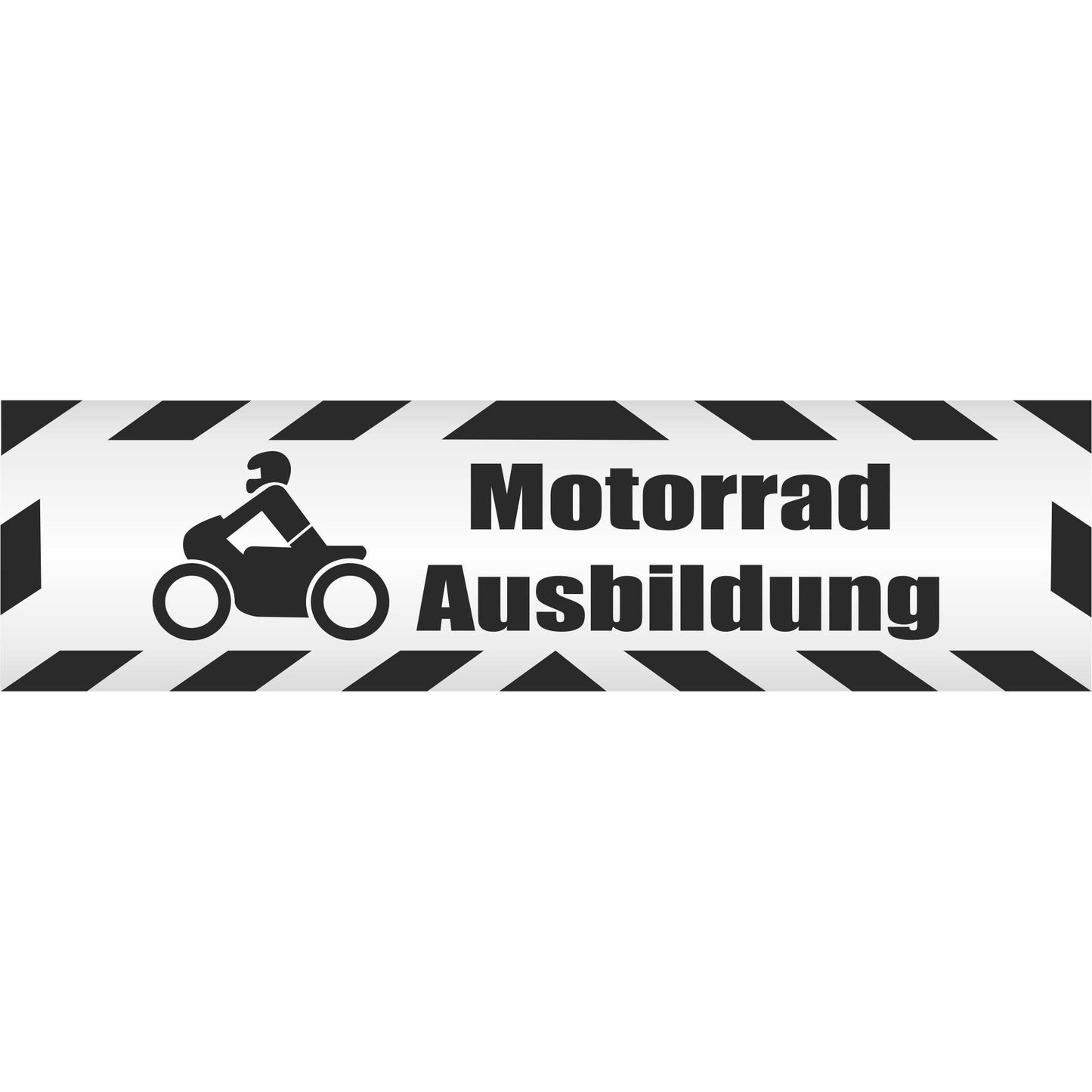 Magnetschild - Motorradausbildung - Magnetfolie für Auto - LKW - Truck - Baustelle - Firma