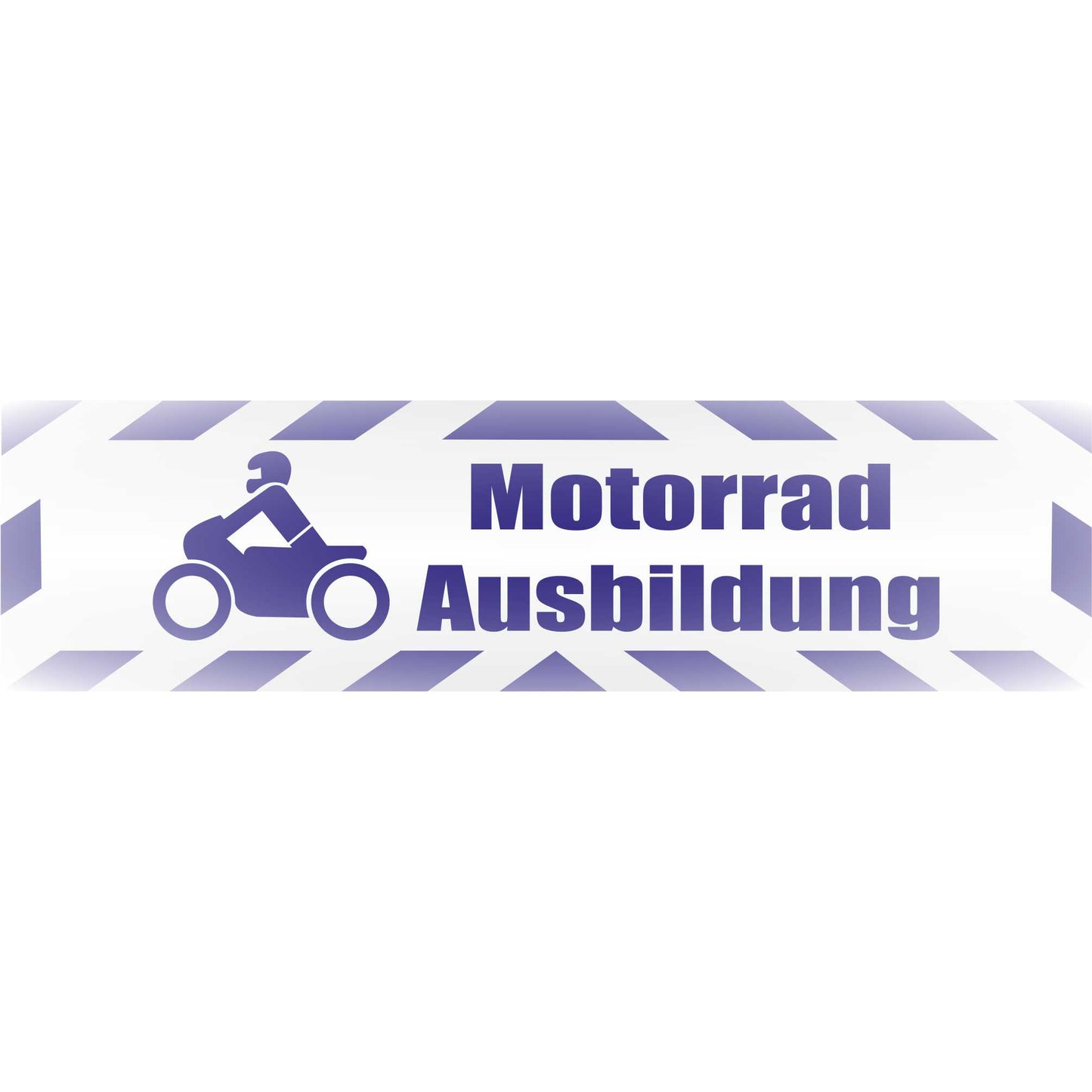 Magnetschild - Motorradausbildung - Magnetfolie für Auto - LKW - Truck - Baustelle - Firma