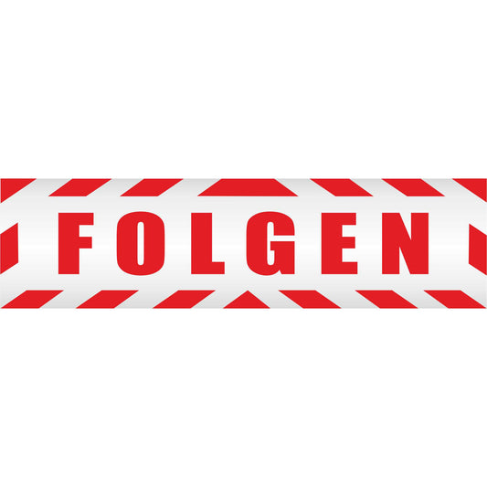 Magnetschild - Folgen - Magnetfolie für Auto - LKW - Truck - Baustelle - Firma