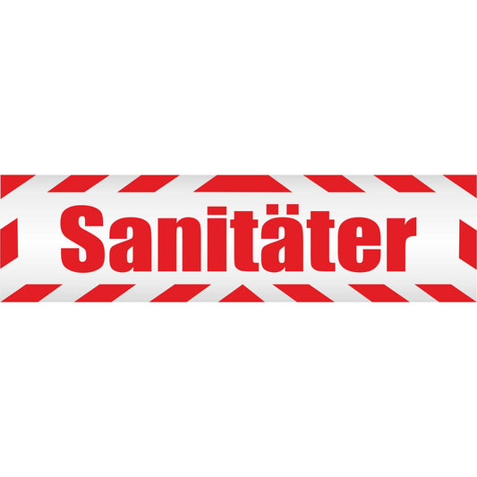 Magnetschild - Sanitäter - Magnetfolie für Auto - LKW - Truck - Baustelle - Firma