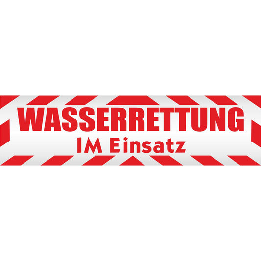 Magnetschild - Wasserrettung im Einsatz - Magnetfolie für Auto - LKW - Truck - Baustelle - Firma