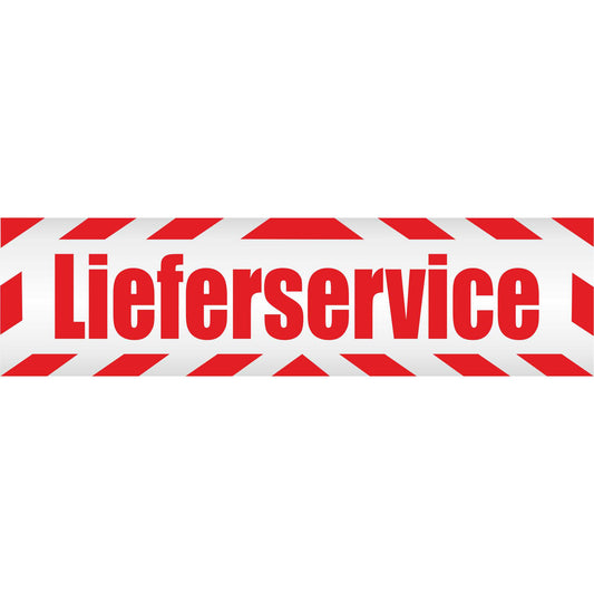 Magnetschild - Lieferservice - Magnetfolie für Auto - LKW - Truck - Baustelle - Firma