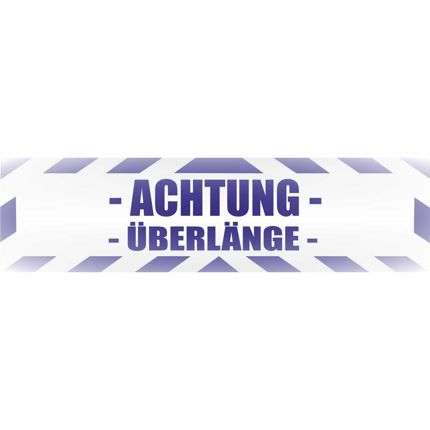 Magnetschild - ACHTUNG ÜBERLÄNGE - Magnetfolie für Auto - LKW - Truck - Baustelle - Firma