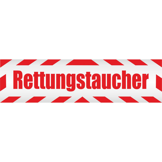 Magnetschild - Rettungstaucher - Magnetfolie für Auto - LKW - Truck - Baustelle - Firma