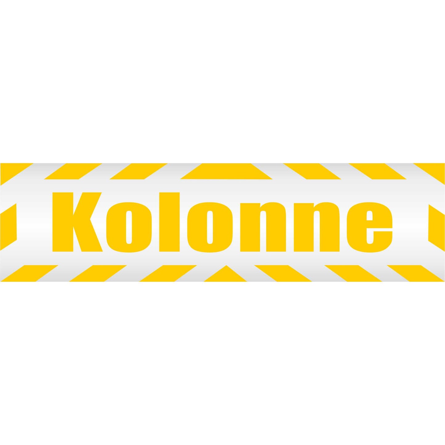 Magnetschild - Kolonne BW - Magnetfolie für Auto - LKW - Truck - Baustelle - Firma