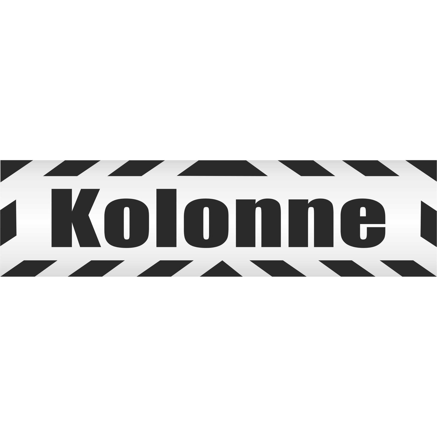 Magnetschild - Kolonne BW - Magnetfolie für Auto - LKW - Truck - Baustelle - Firma