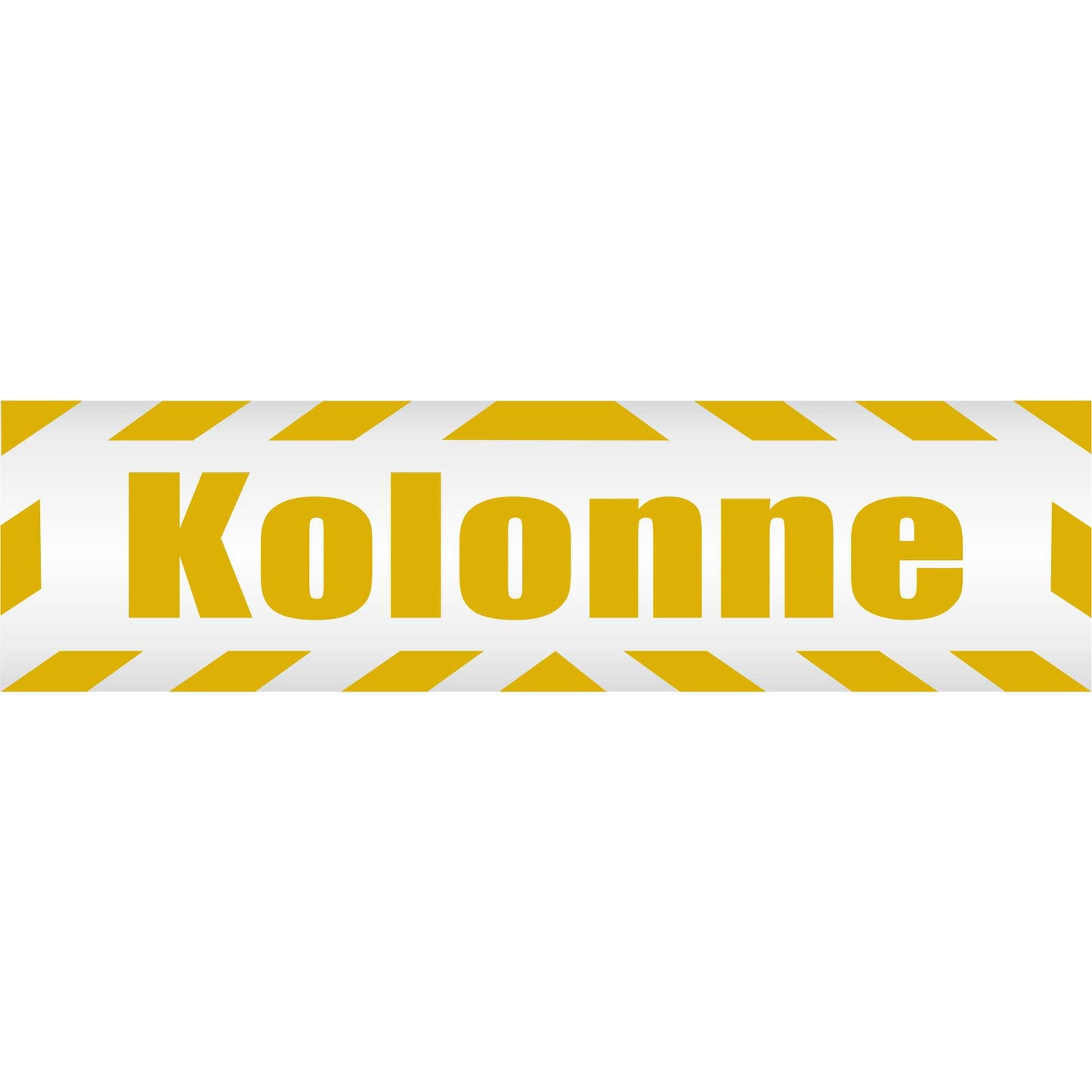 Magnetschild - Kolonne BW - Magnetfolie für Auto - LKW - Truck - Baustelle - Firma