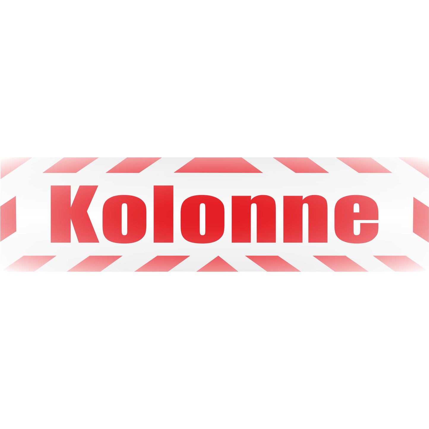 Magnetschild - Kolonne BW - Magnetfolie für Auto - LKW - Truck - Baustelle - Firma