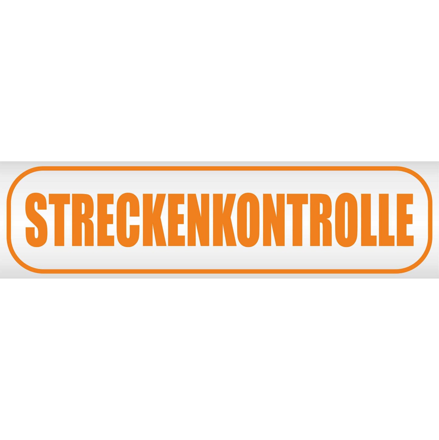 Magnetschild - Streckenkontrolle - Magnetfolie für Auto - LKW - Truck - Baustelle - Firma