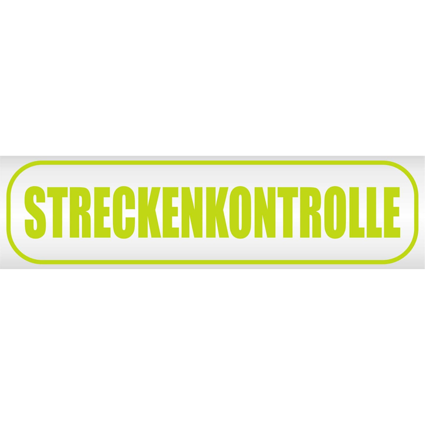 Magnetschild - Streckenkontrolle - Magnetfolie für Auto - LKW - Truck - Baustelle - Firma