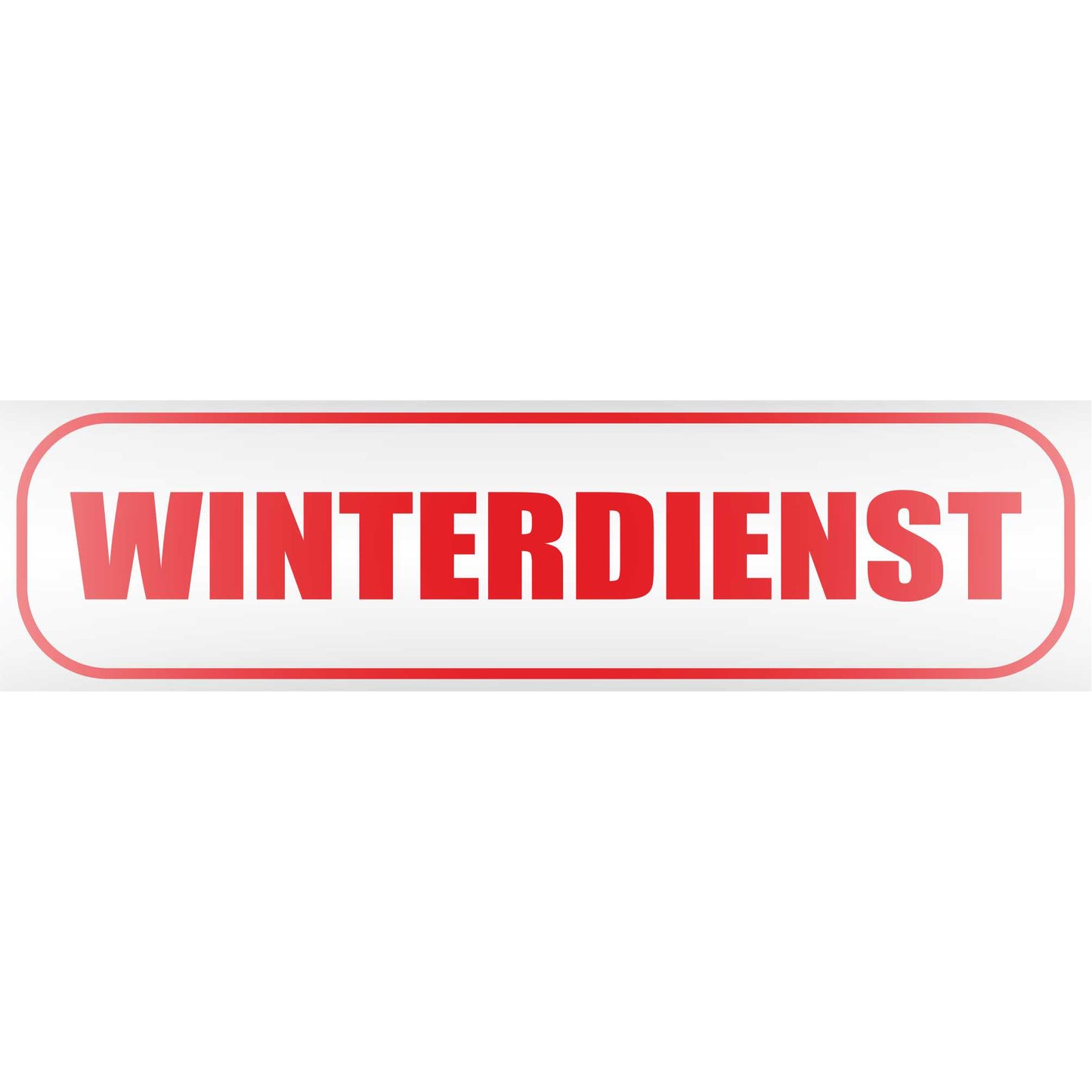 Magnetschild - Winterdienst - Magnetfolie für Auto - LKW - Truck - Baustelle - Firma