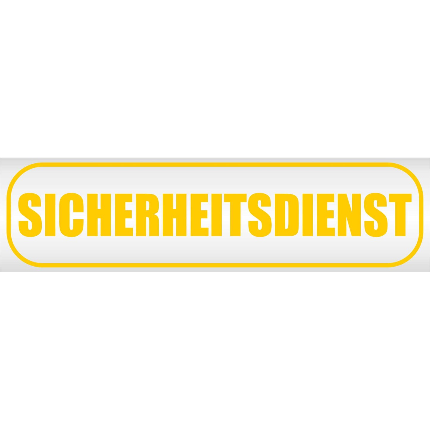 Magnetschild - SICHERHEITSDIENST - Magnetfolie für Auto - LKW - Truck - Baustelle - Firma