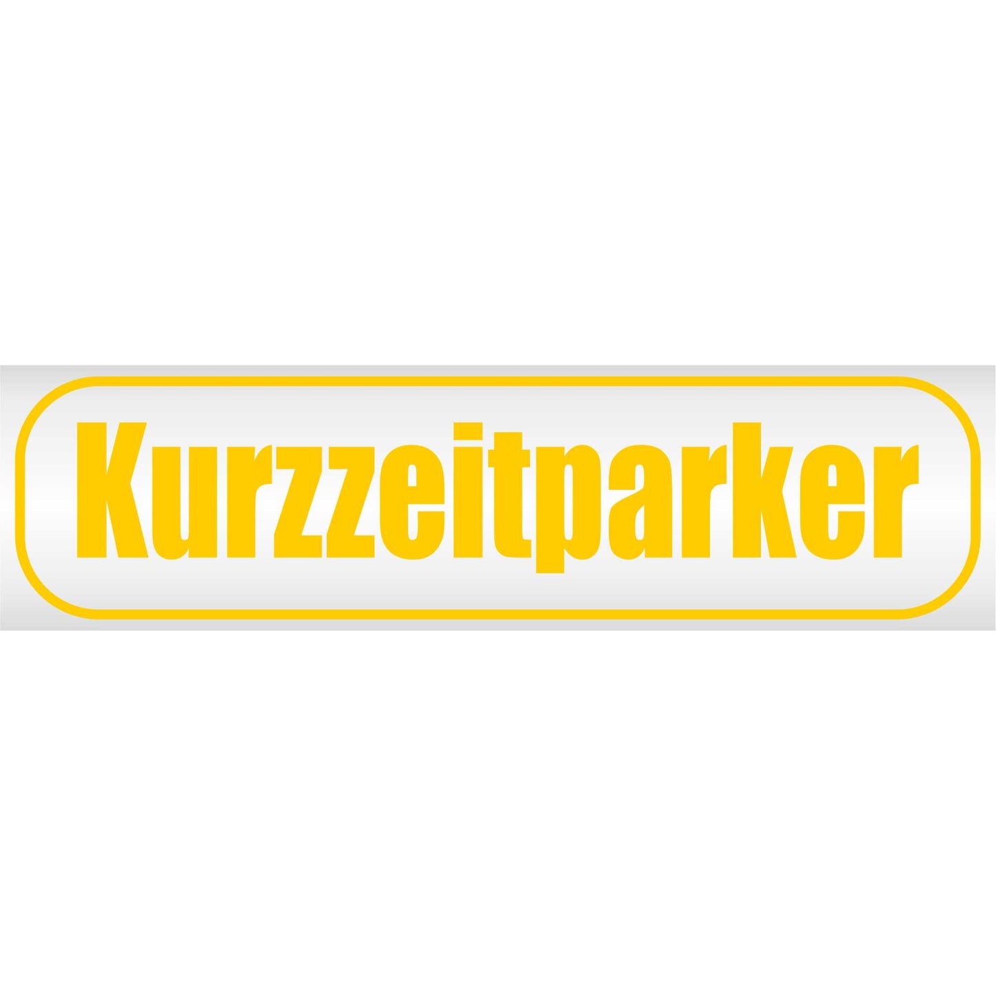 Magnetschild - Kurzzeitparker - Magnetfolie für Auto - LKW - Truck - Baustelle - Firma