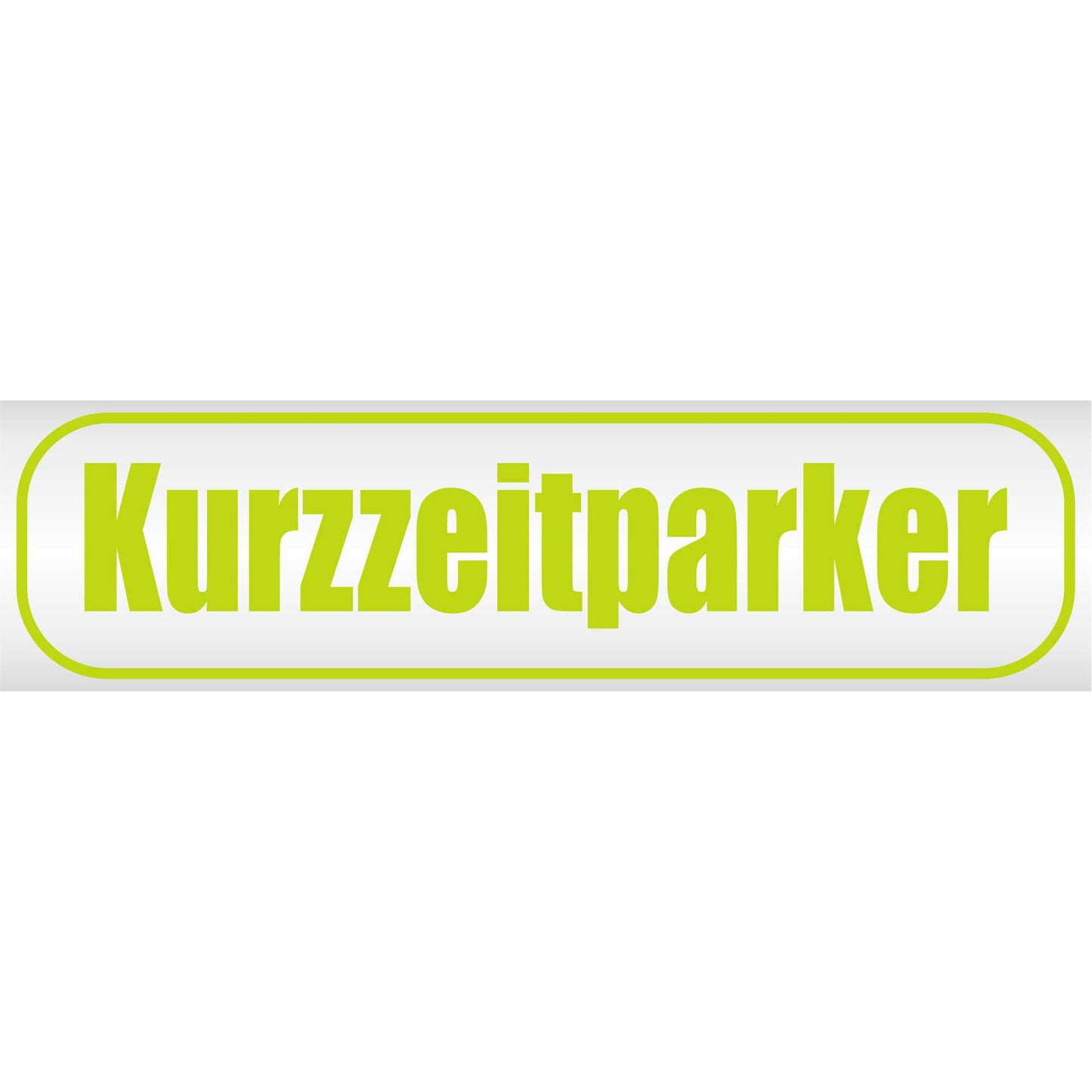 Magnetschild - Kurzzeitparker - Magnetfolie für Auto - LKW - Truck - Baustelle - Firma