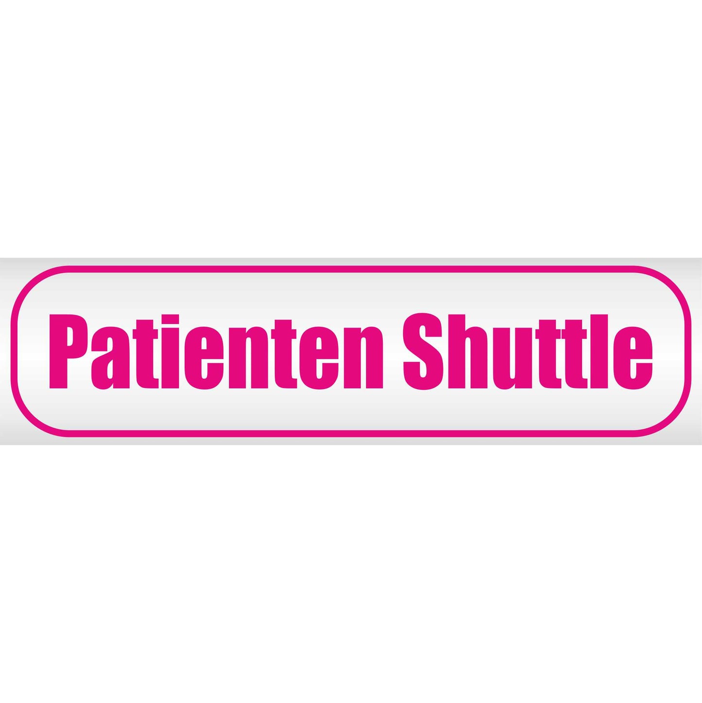 Magnetschild - Patienten Shuttle - Magnetfolie für Auto - LKW - Truck - Baustelle - Firma