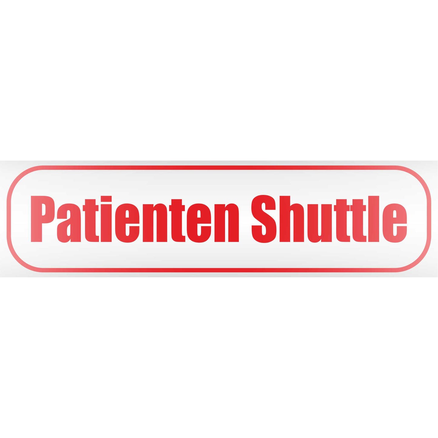 Magnetschild - Patienten Shuttle - Magnetfolie für Auto - LKW - Truck - Baustelle - Firma