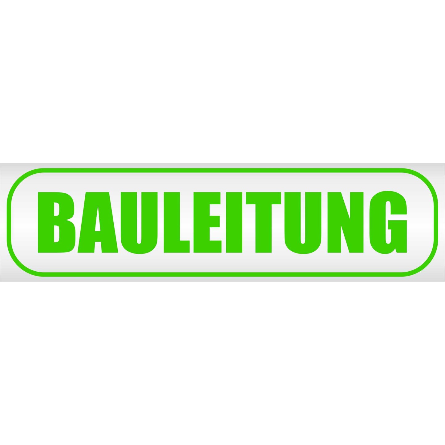 Magnetschild - Bauleitung - Magnetfolie für Auto - LKW - Truck - Baustelle - Firma