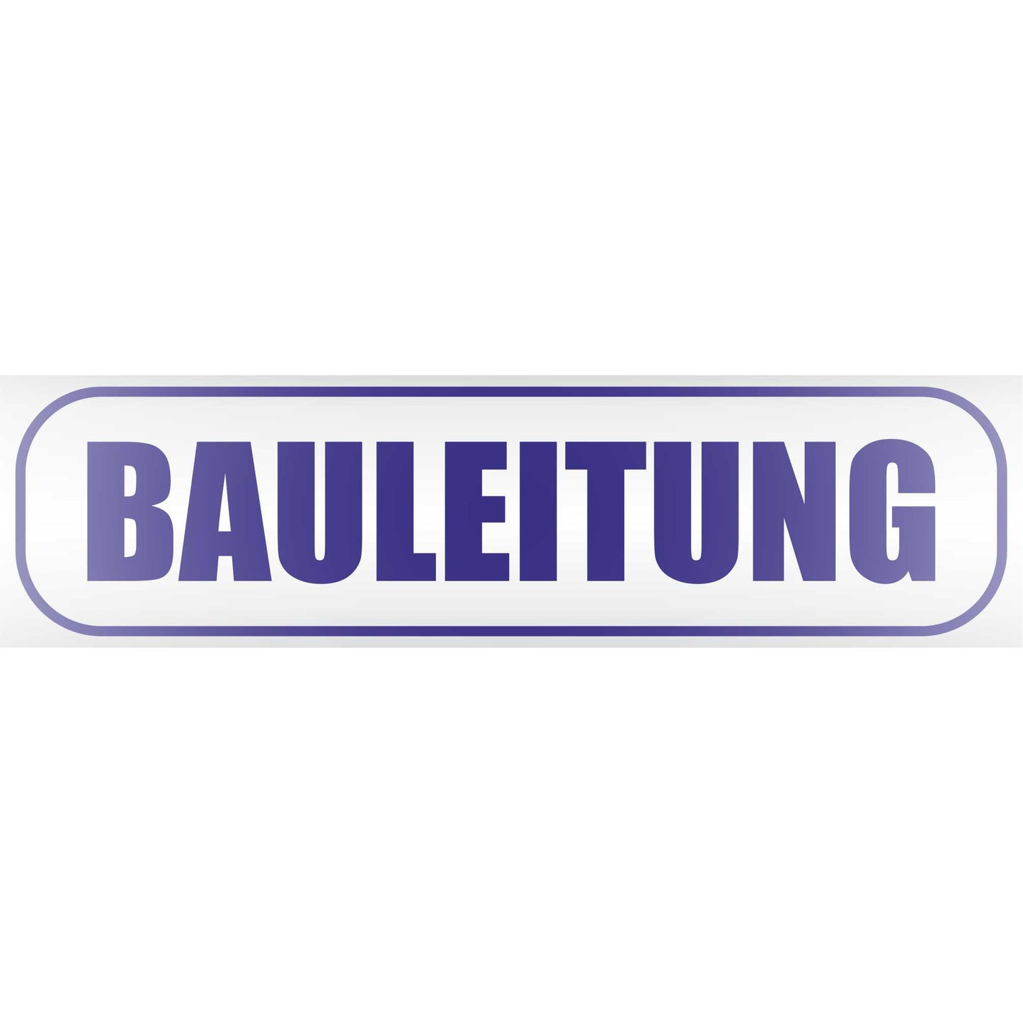 Magnetschild - Bauleitung - Magnetfolie für Auto - LKW - Truck - Baustelle - Firma