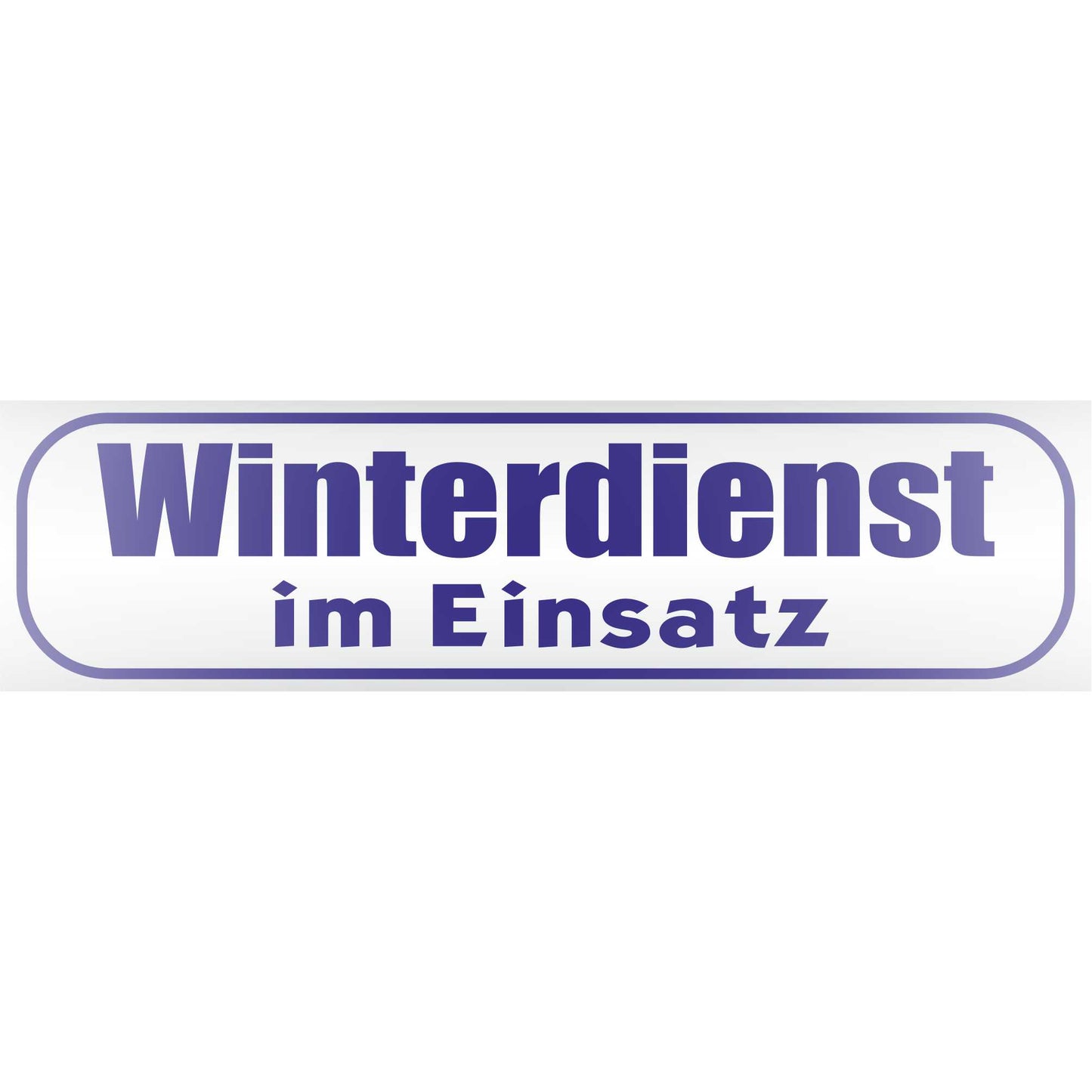 Magnetschild - Winterdienst im Einsatz - Magnetfolie für Auto - LKW - Truck - Baustelle - Firma