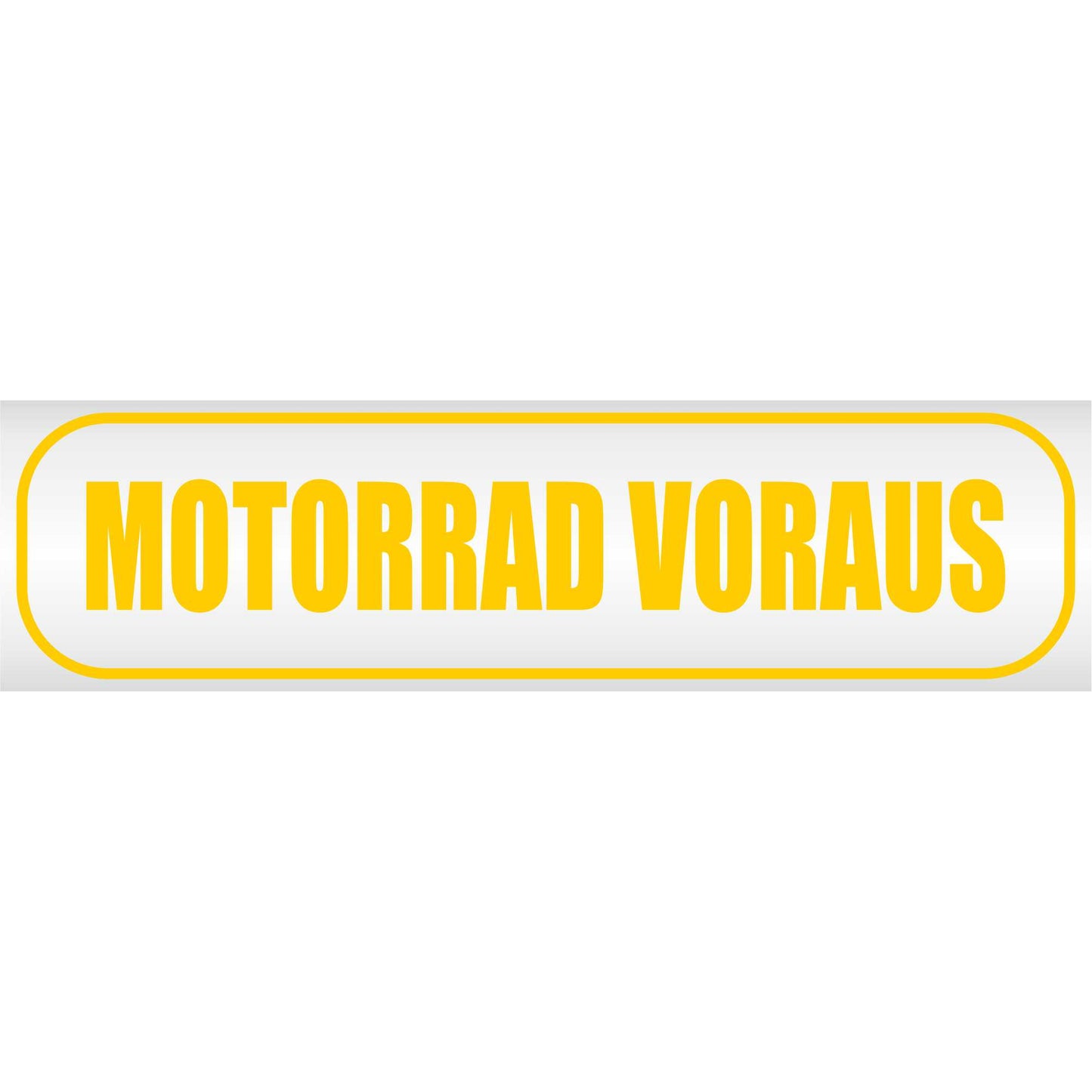 Magnetschild - Motorrad voraus - Magnetfolie für Auto - LKW - Truck - Baustelle - Firma