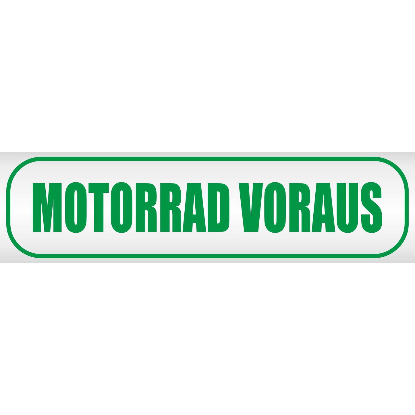 Magnetschild - Motorrad voraus - Magnetfolie für Auto - LKW - Truck - Baustelle - Firma