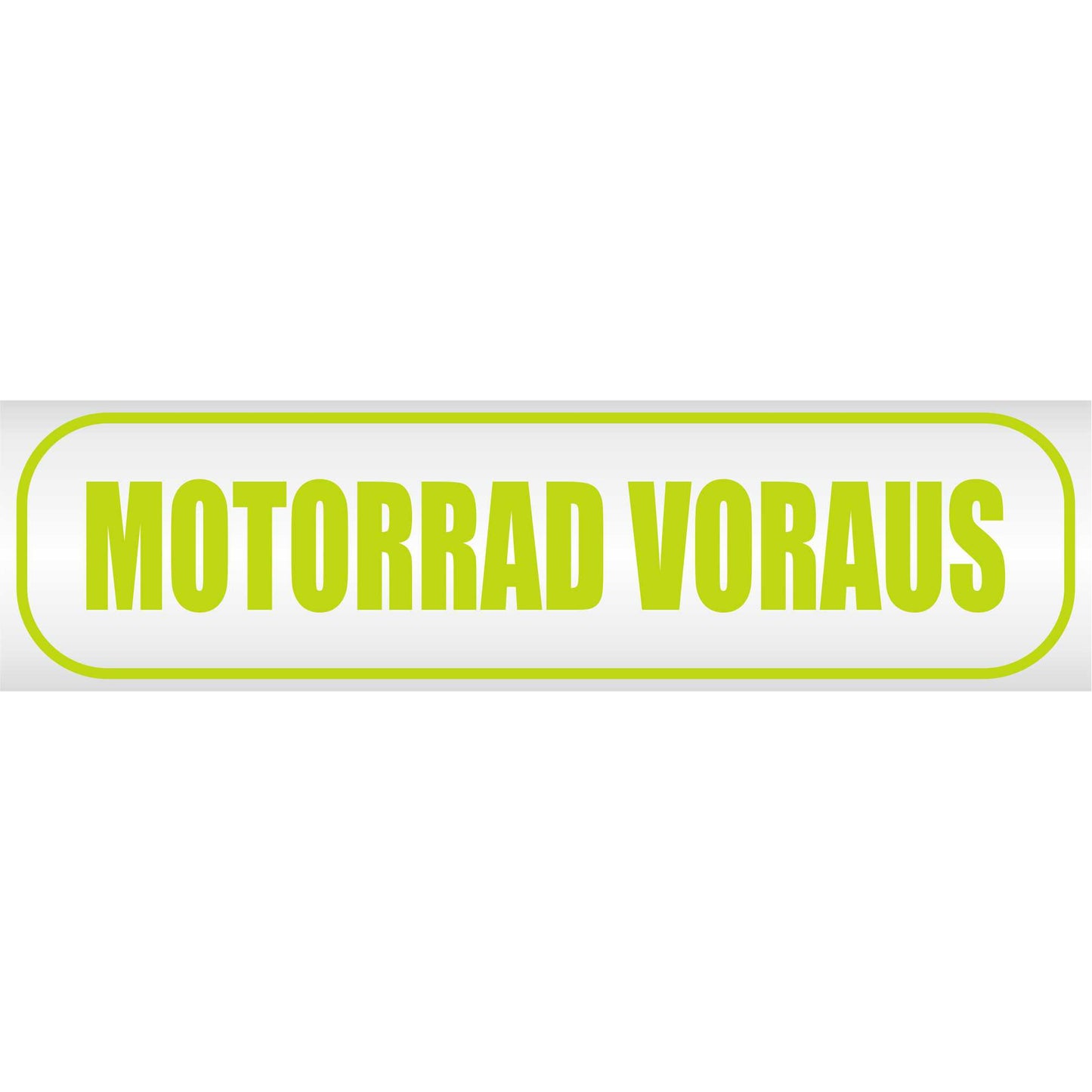 Magnetschild - Motorrad voraus - Magnetfolie für Auto - LKW - Truck - Baustelle - Firma