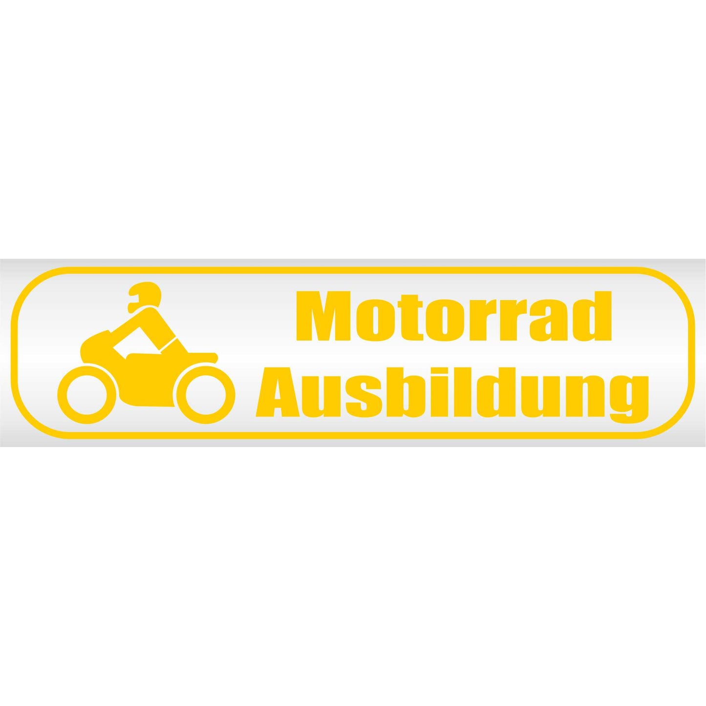 Magnetschild - Motorradausbildung - Magnetfolie für Auto - LKW - Truck - Baustelle - Firma