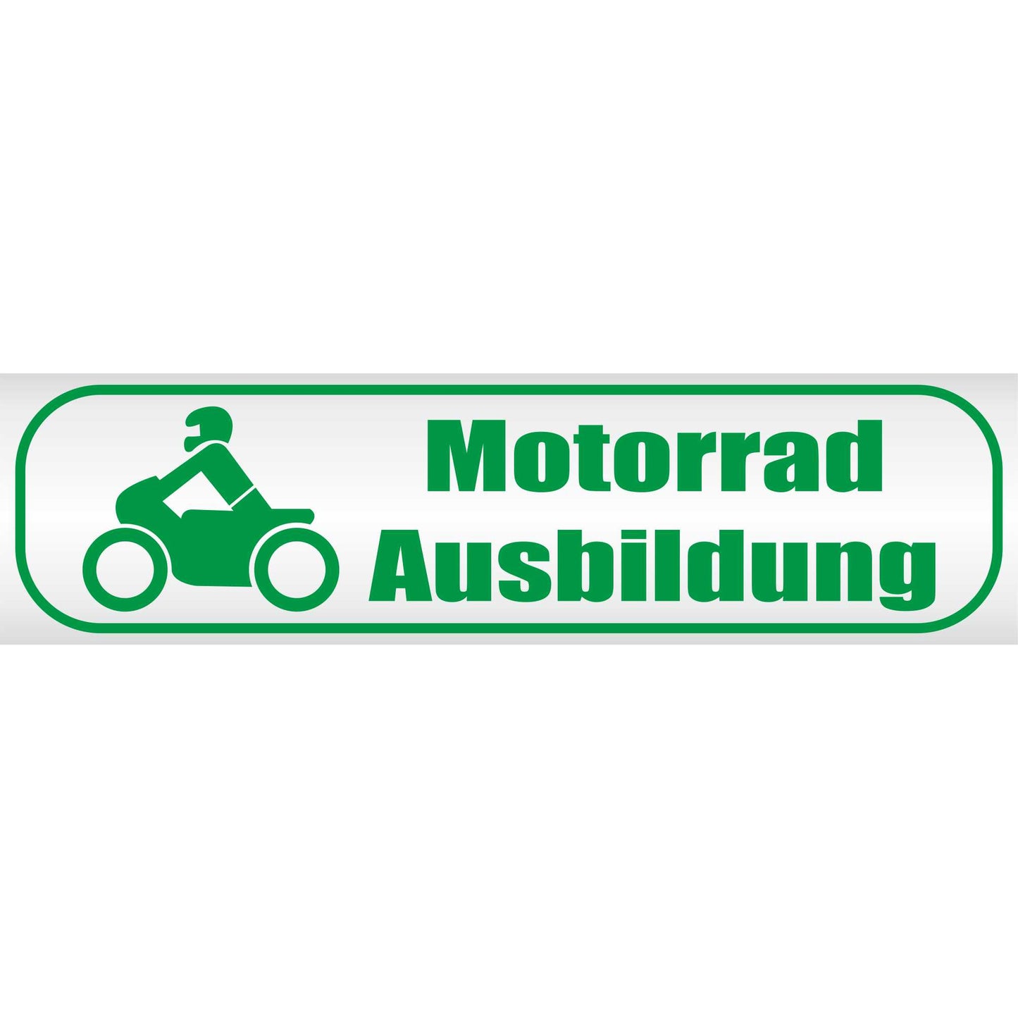 Magnetschild - Motorradausbildung - Magnetfolie für Auto - LKW - Truck - Baustelle - Firma