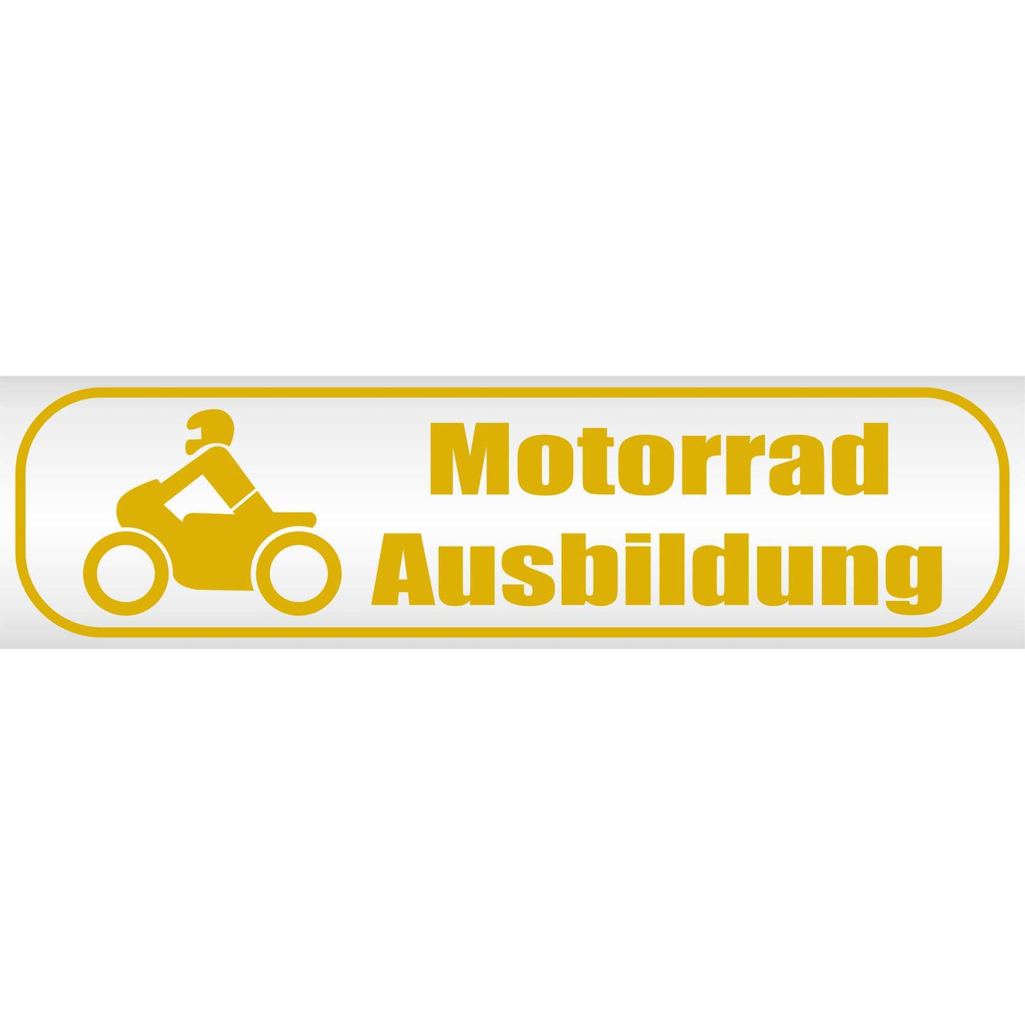 Magnetschild - Motorradausbildung - Magnetfolie für Auto - LKW - Truck - Baustelle - Firma