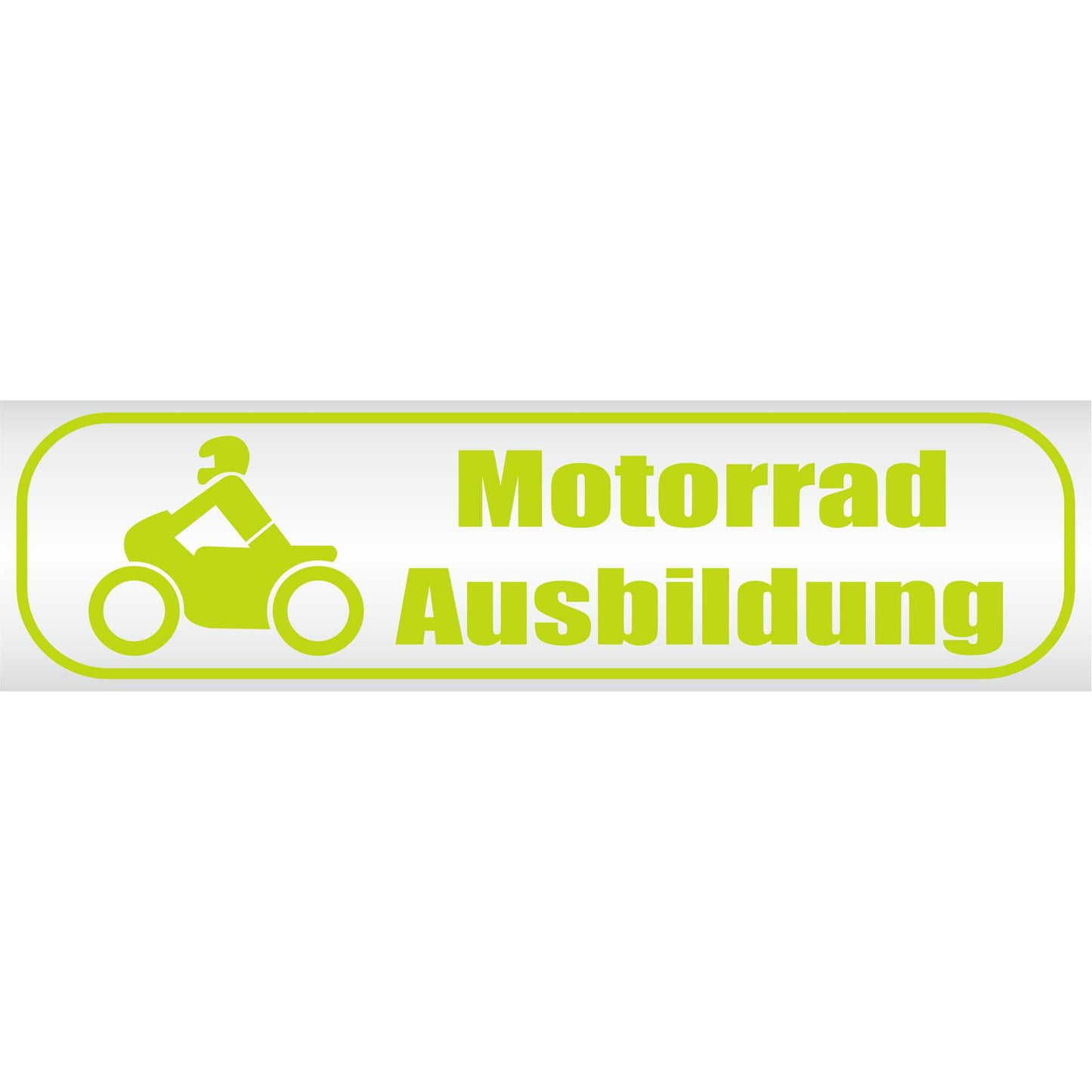 Magnetschild - Motorradausbildung - Magnetfolie für Auto - LKW - Truck - Baustelle - Firma