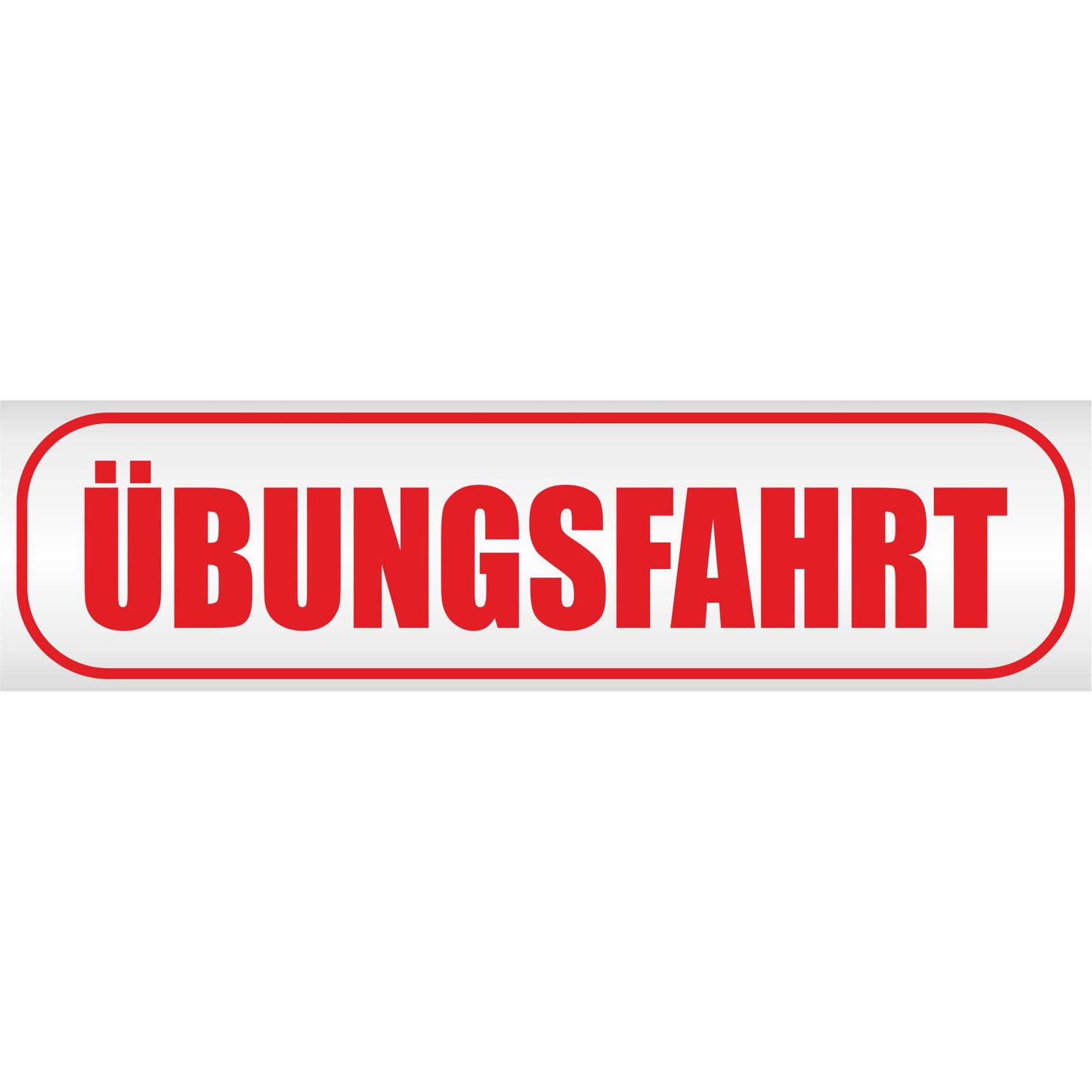 Magnetschild - Übungsfahrt - Magnetfolie für Auto - LKW - Truck - Baustelle - Firma