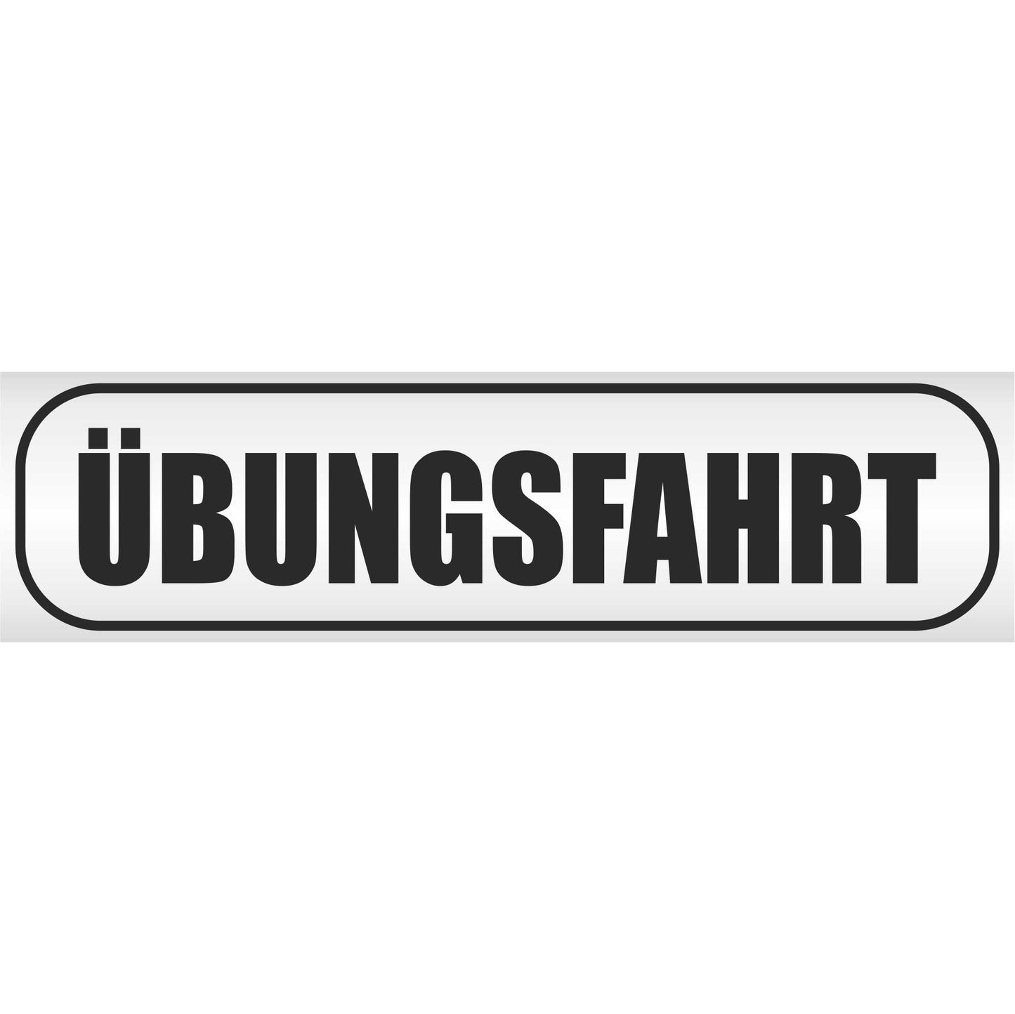 Magnetschild - Übungsfahrt - Magnetfolie für Auto - LKW - Truck - Baustelle - Firma