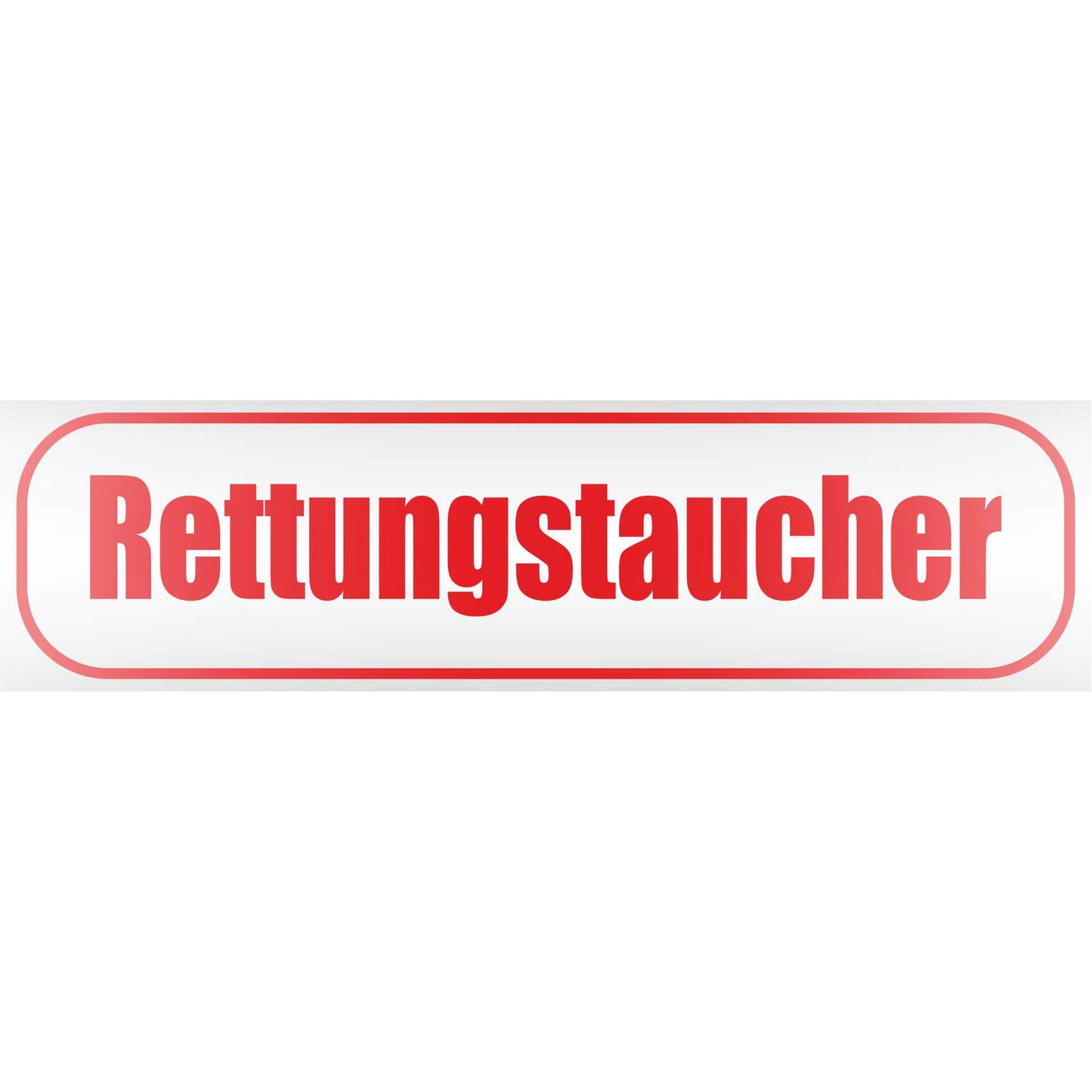 Magnetschild - Rettungstaucher - Magnetfolie für Auto - LKW - Truck - Baustelle - Firma