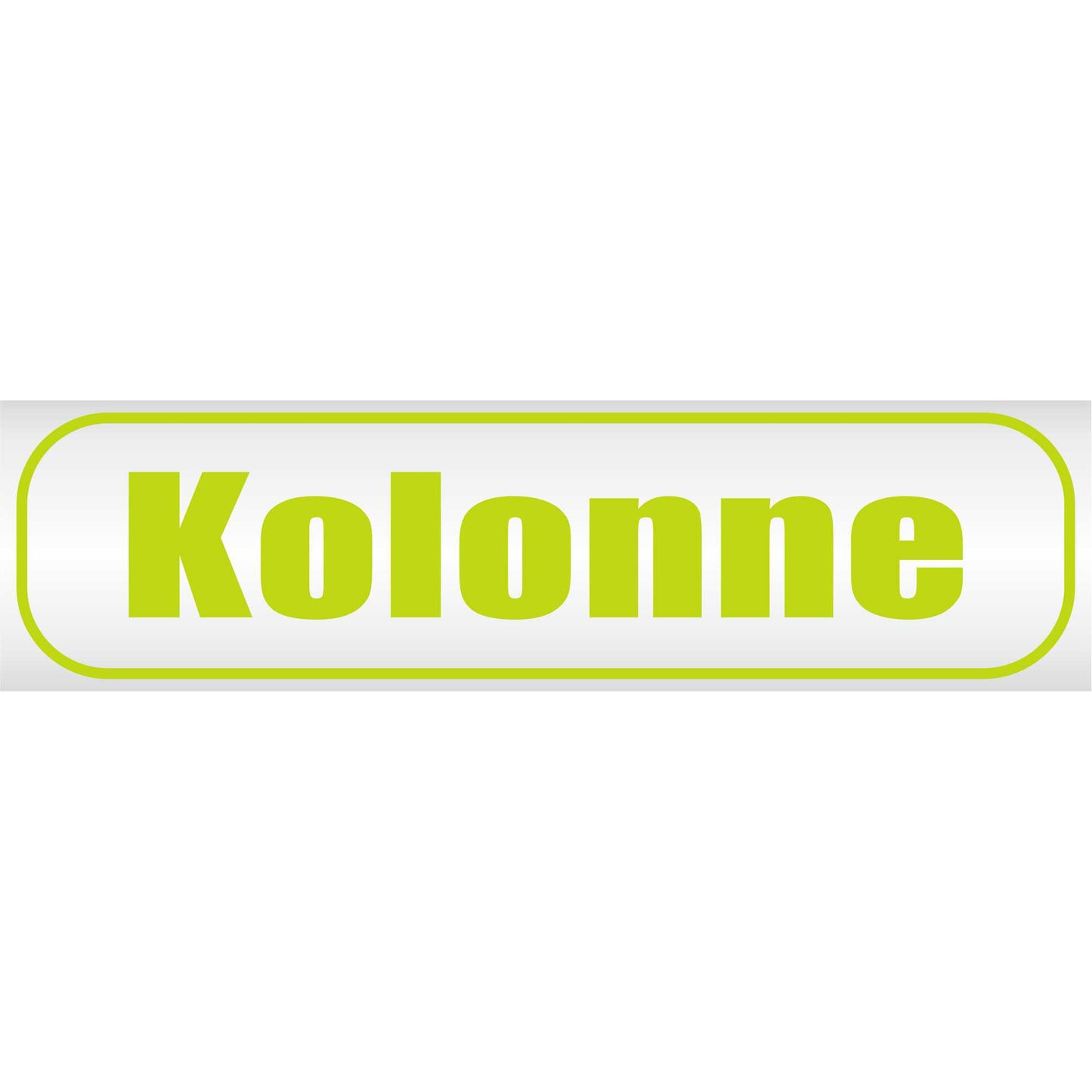 Magnetschild - Kolonne BW - Magnetfolie für Auto - LKW - Truck - Baustelle - Firma