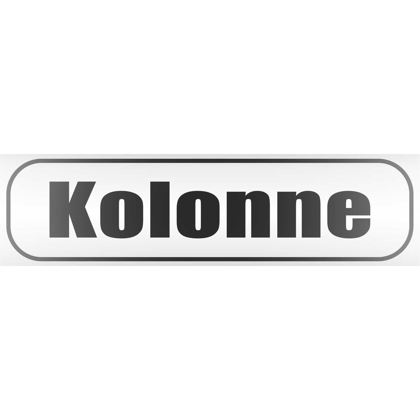 Magnetschild - Kolonne BW - Magnetfolie für Auto - LKW - Truck - Baustelle - Firma